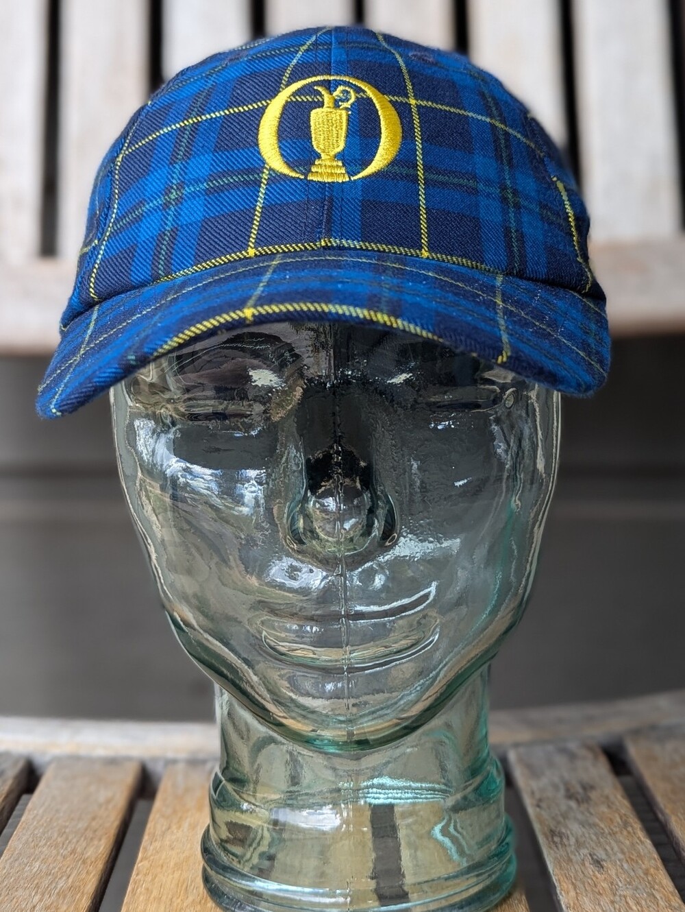 NWOT The Open by Imperial St. Andrews 150th Anniversary Hat Blue Tartan Plaid